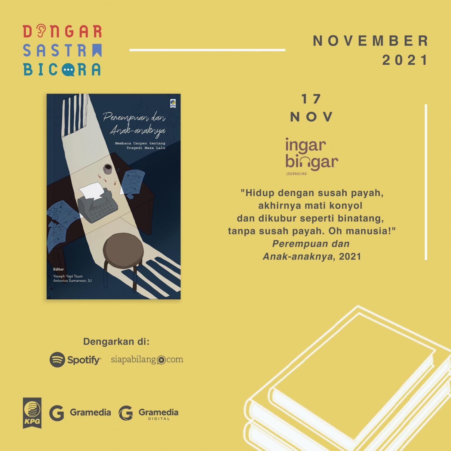 Bahas Buku Perempuan dan Anak-anaknya oleh Podcast Ingar Bingar